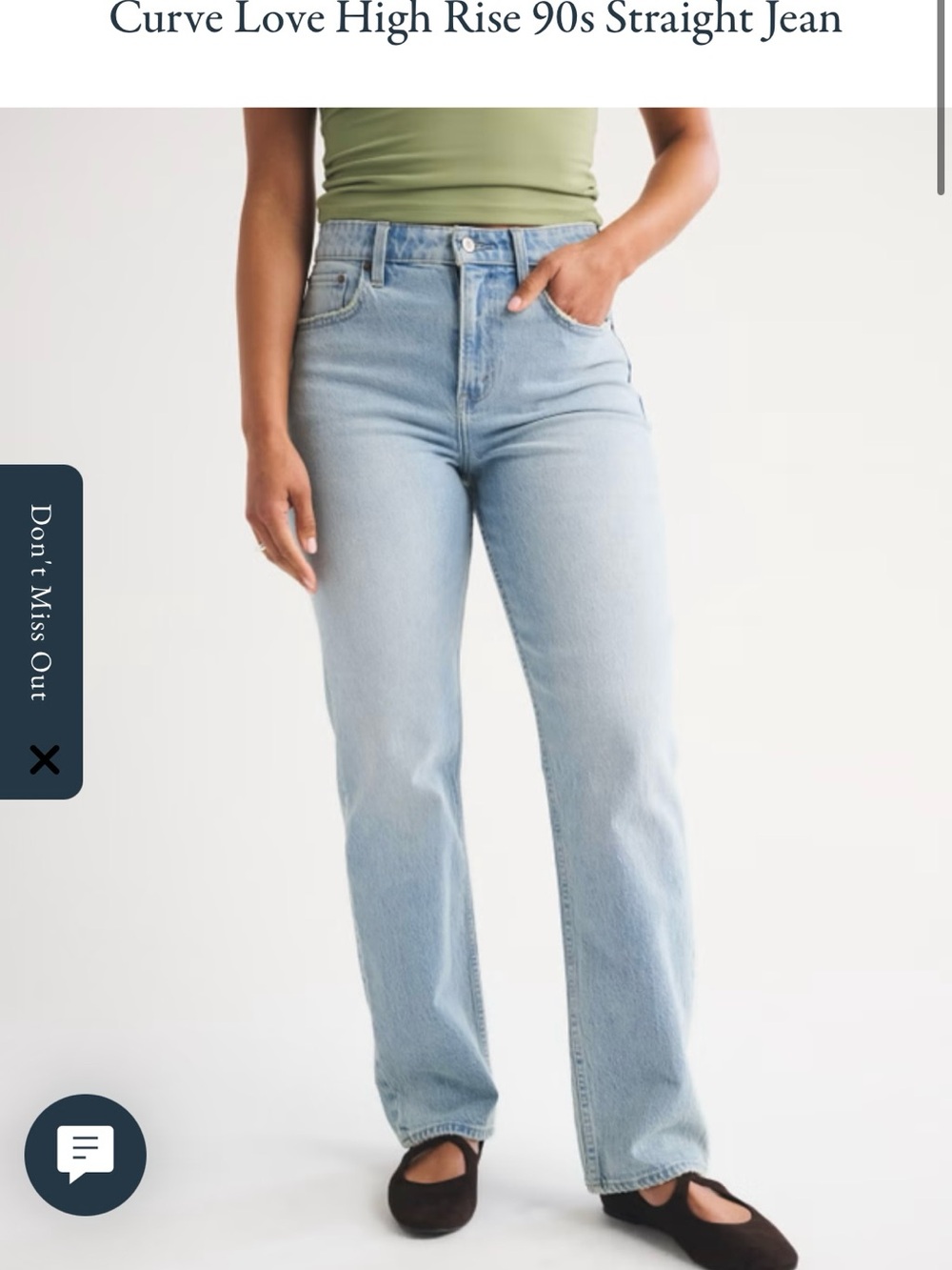 Abercrombie High-Rise 90s Straight Jeans - Curve Love